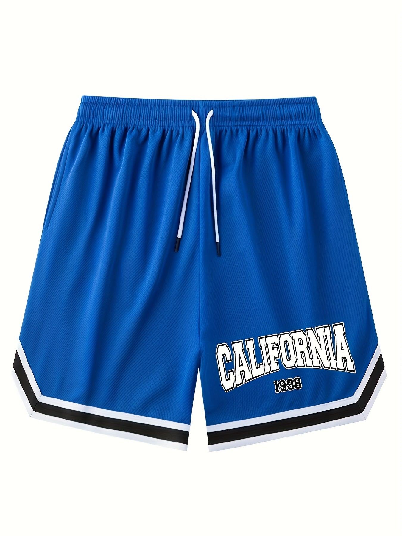 Men's "Chicago" Print Casual Sport Drawstring Shorts