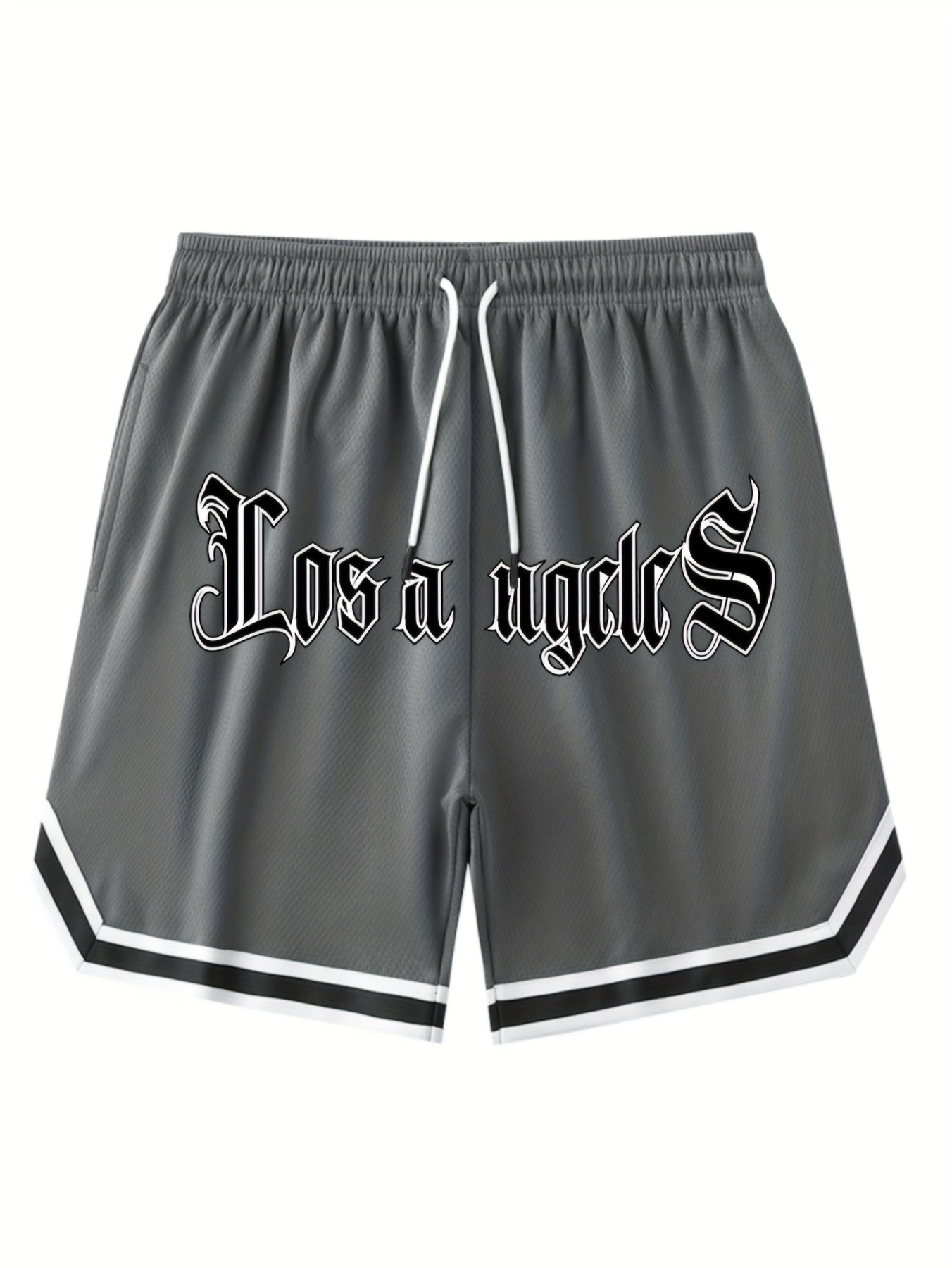 Men's "Chicago" Print Casual Sport Drawstring Shorts