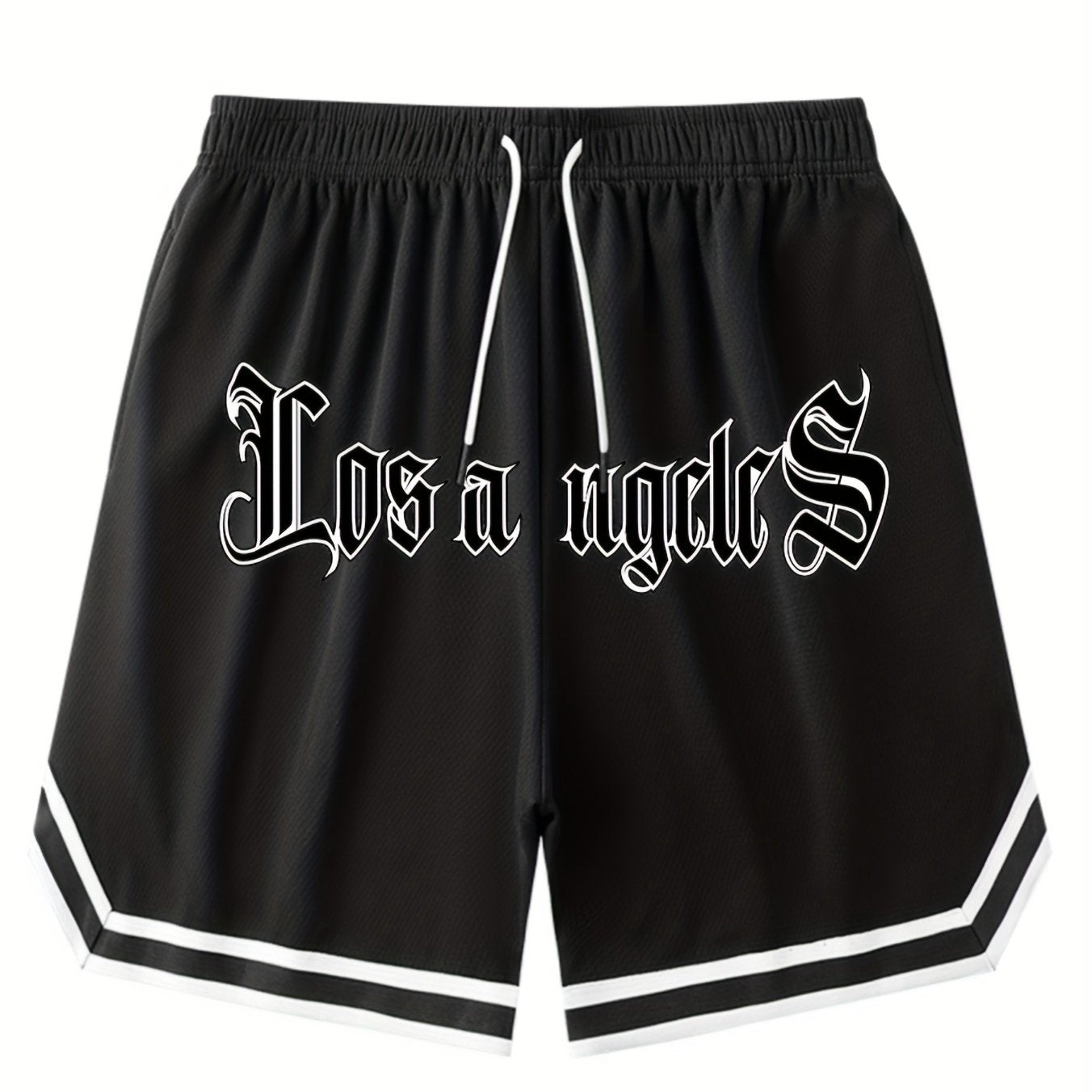 Men's "Chicago" Print Casual Sport Drawstring Shorts