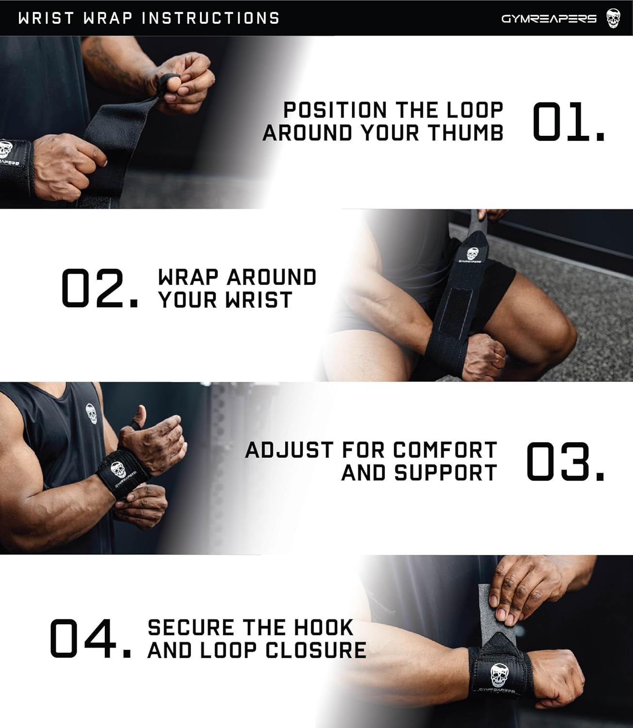 Weightlifting Wrist Wraps (IPF Approved) 18" Professional Quality Wrist Support with Heavy Duty Thumb Loop - Best Wrap for Powerlifting Competition, Strength Training, Bodybuilding