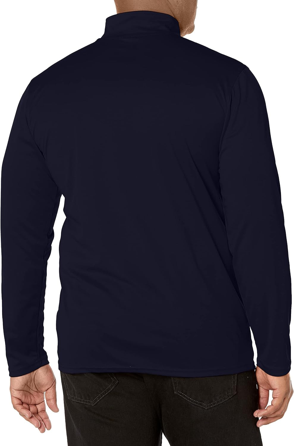 Men'S NBA Official Quarter Zip Long Sleeve Pullover T-Shirt