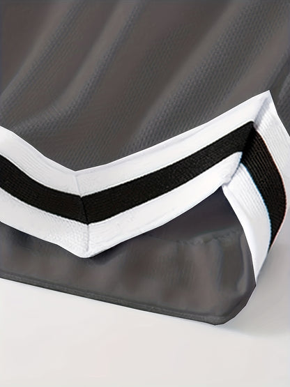 Men's "Chicago" Print Casual Sport Drawstring Shorts