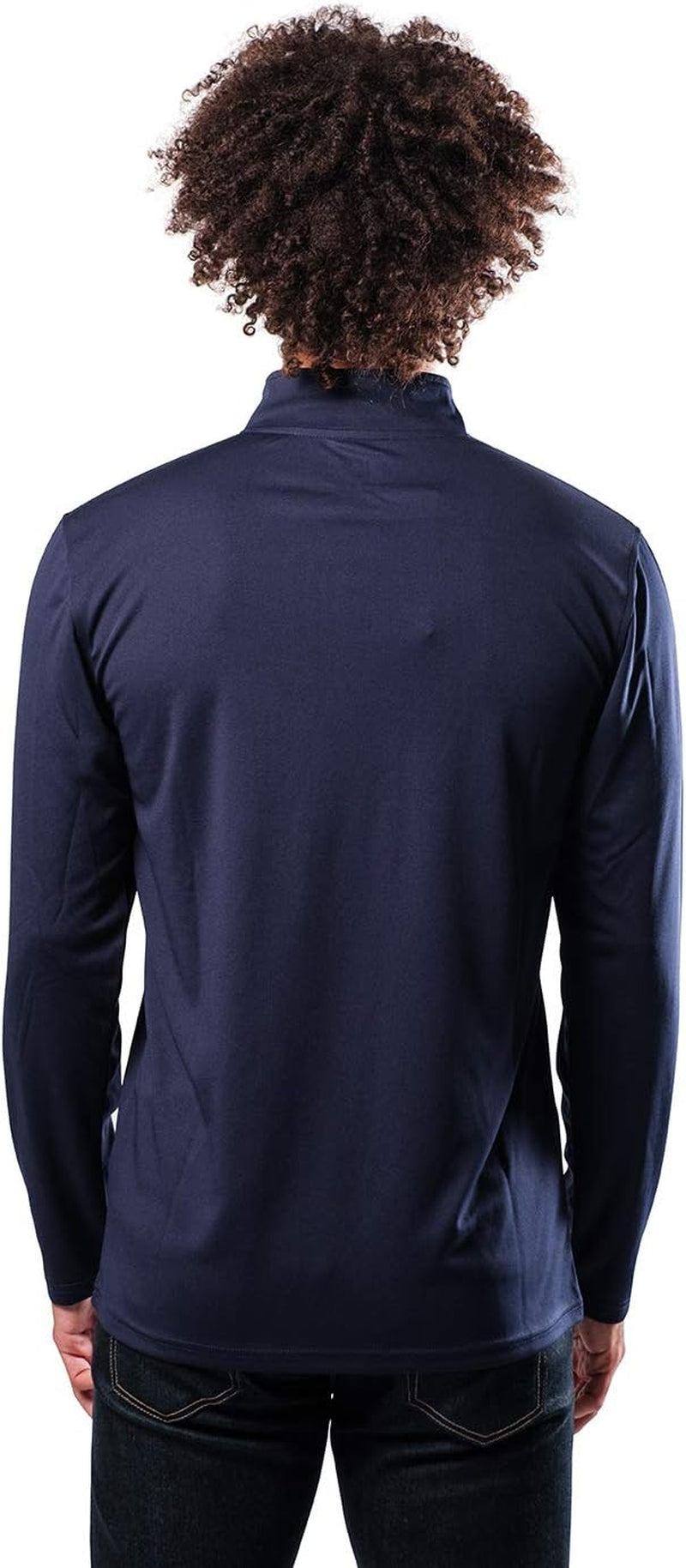 Men'S NBA Official Quarter Zip Long Sleeve Pullover T-Shirt