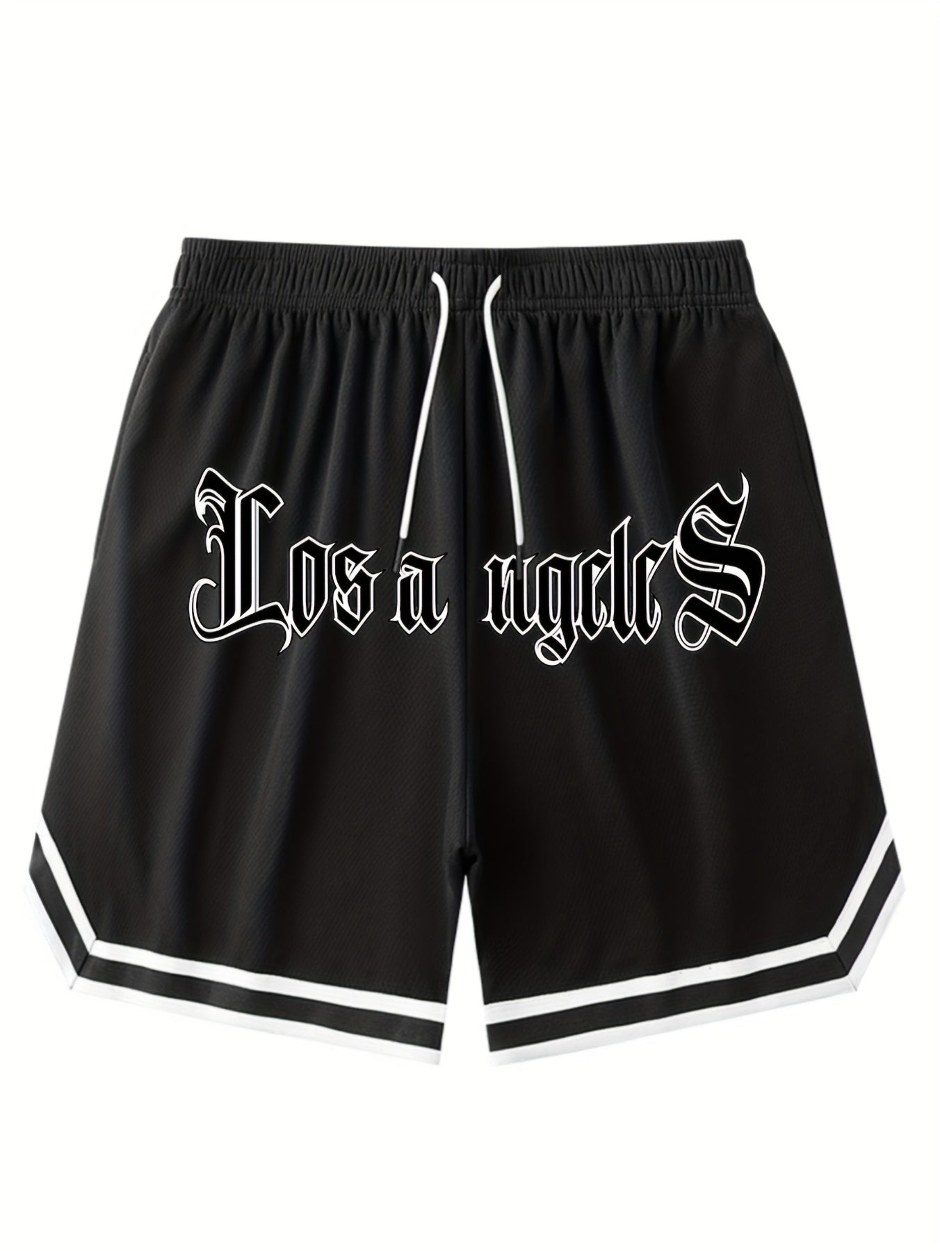 Men's "Chicago" Print Casual Sport Drawstring Shorts