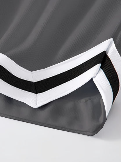 Men's "Chicago" Print Casual Sport Drawstring Shorts